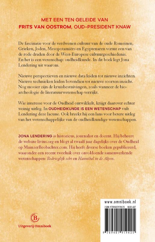 Oudheidkunde is een wetenschap, en dat mag je ook best eens uitleggen achterkant