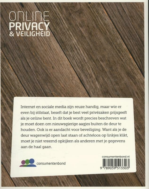 Onlineprivacy & -veiligheid achterkant
