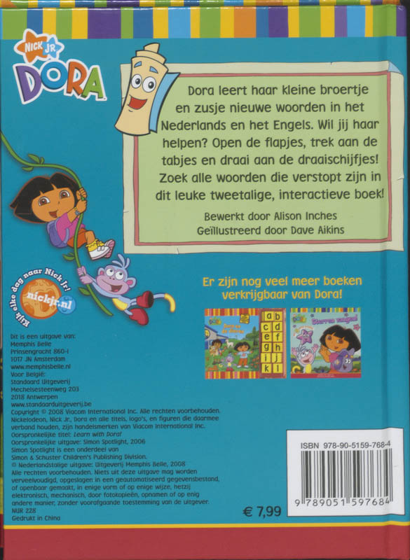 Dora / Woorden Leren Met Dora achterkant