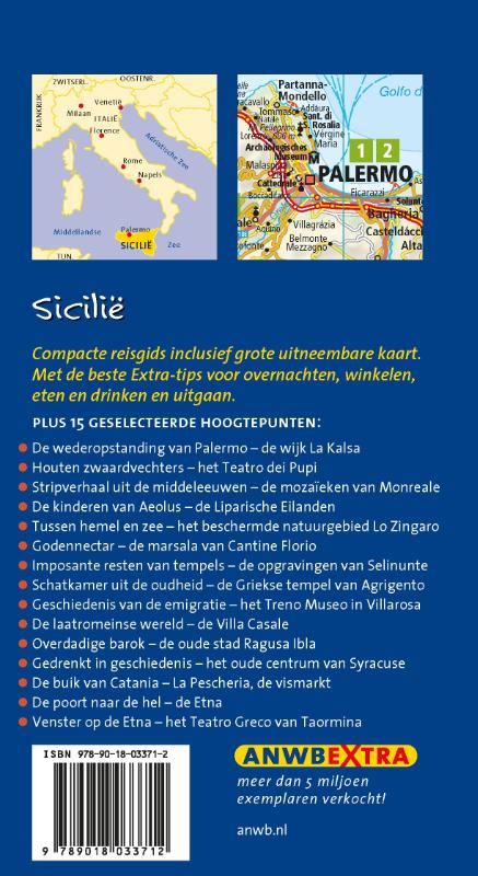 Sicilië / ANWB extra achterkant