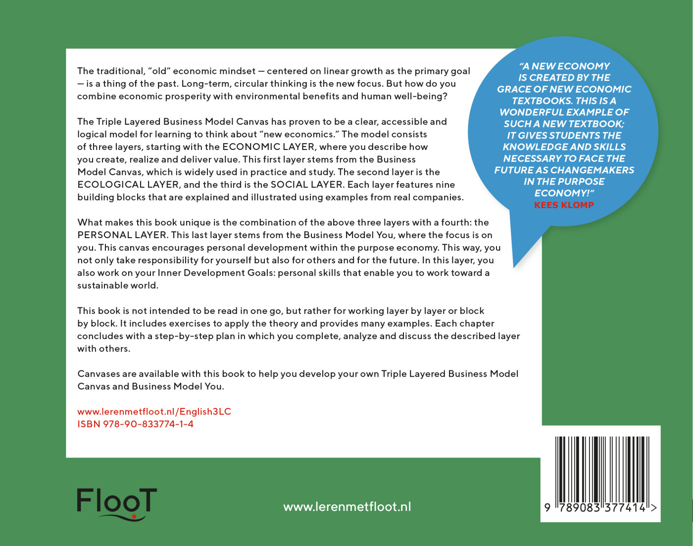 The Triple Layered Business Model Canvas in practice achterkant