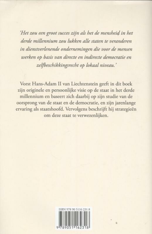 De staat in het derde millennium achterkant