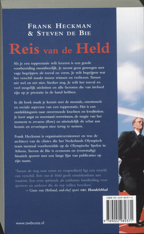 Reis van de held achterkant