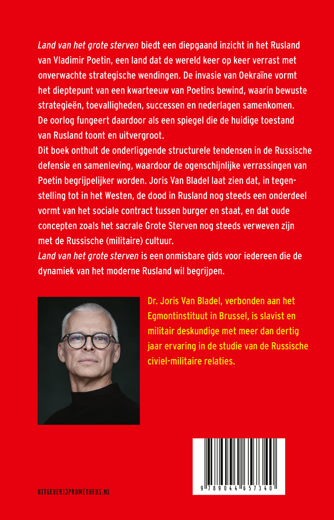 Land van het grote sterven achterkant