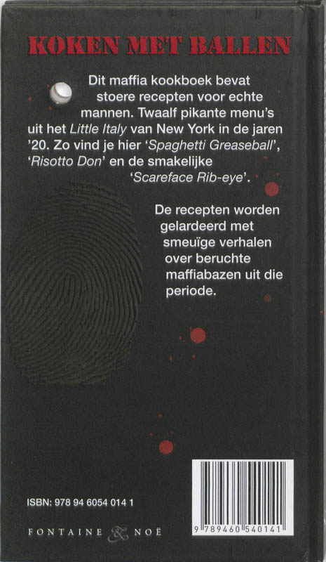 Het Maffia Kookboek achterkant