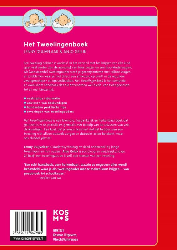 Het tweelingenboek achterkant