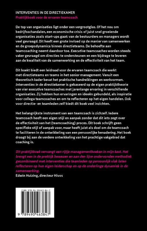 Interventies in de directiekamer achterkant