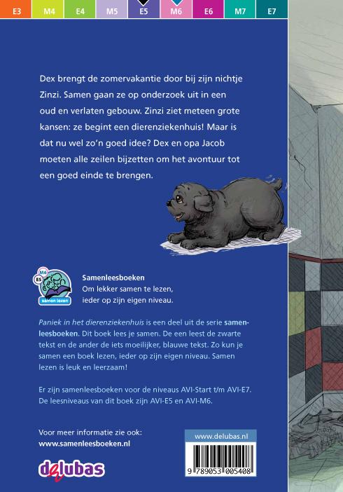 Samenleesboeken  -   Paniek in het dierenziekenhuis achterkant