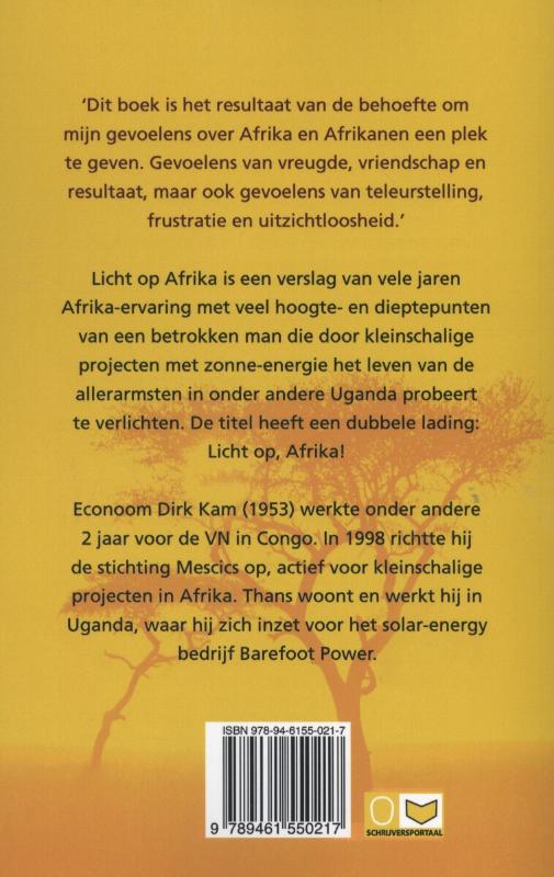 Licht op Afrika achterkant