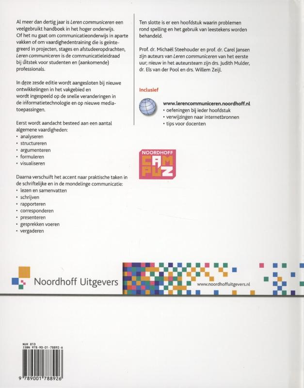 Leren communiceren Leren communiceren achterkant