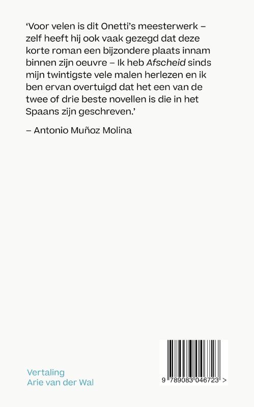 Afscheid / Verzamelde novellen / 1 achterkant