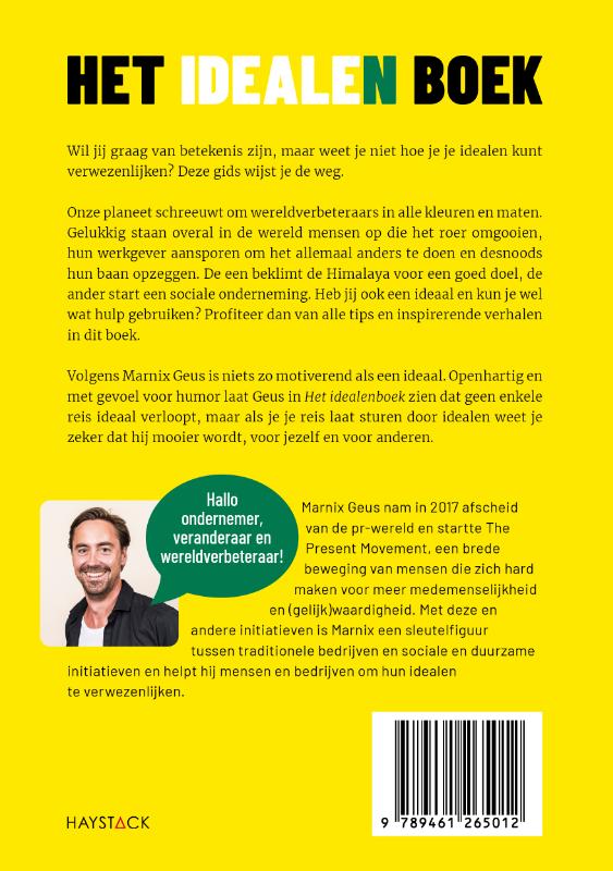 Het idealenboek Het idealenboek achterkant