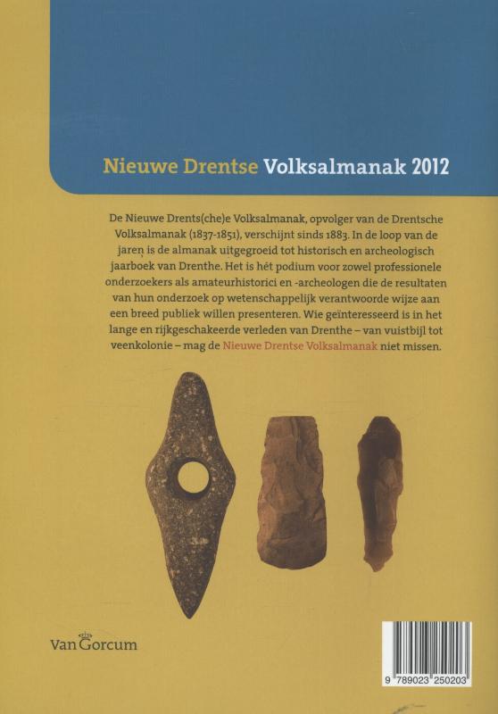 Nieuwe Drentse volksalmanak 2012 achterkant