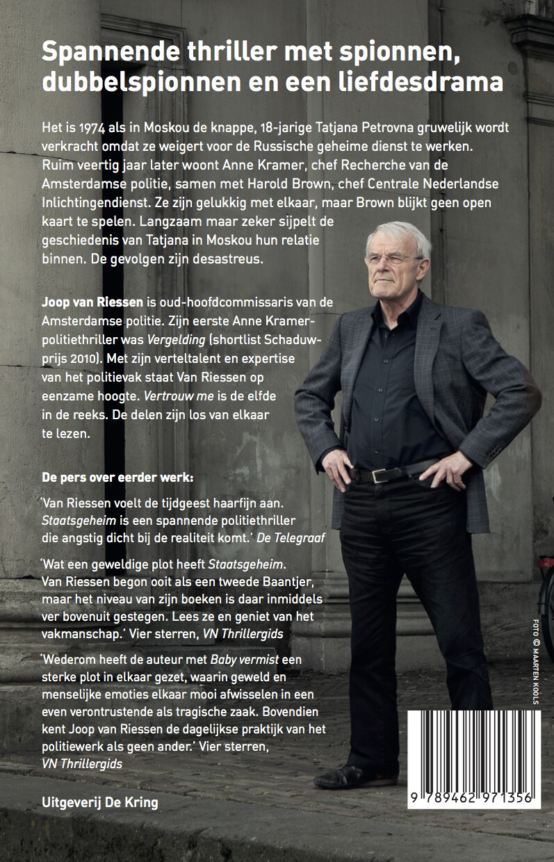 Vertrouw me / Anne Kramer-reeks / 11 achterkant