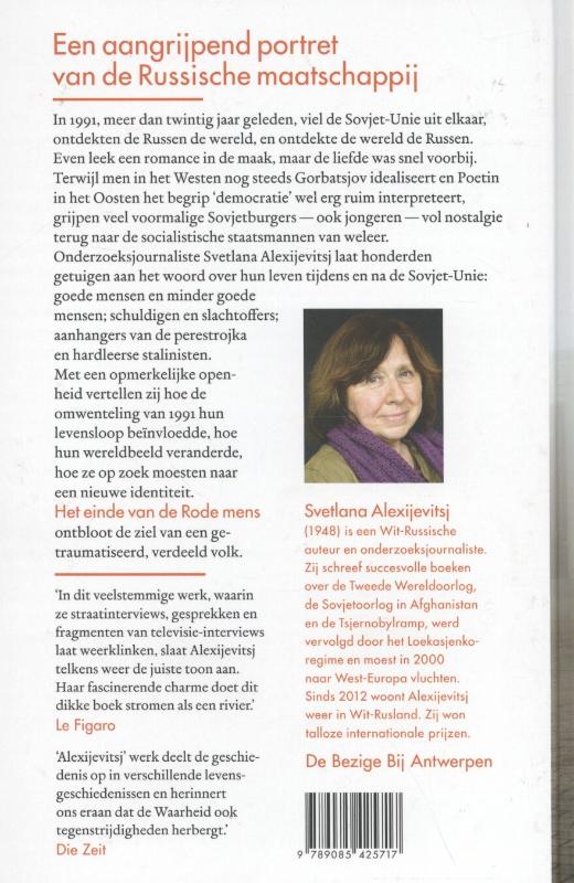 Het einde van de rode mens Het einde van de rode mens achterkant