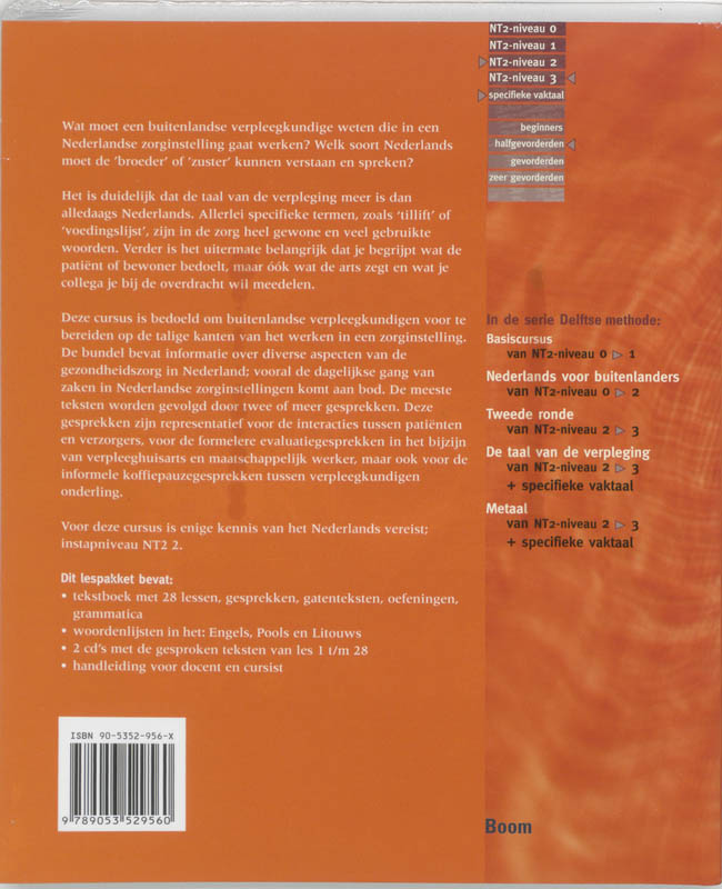 De taal van de verpleging / De Delftse methode achterkant