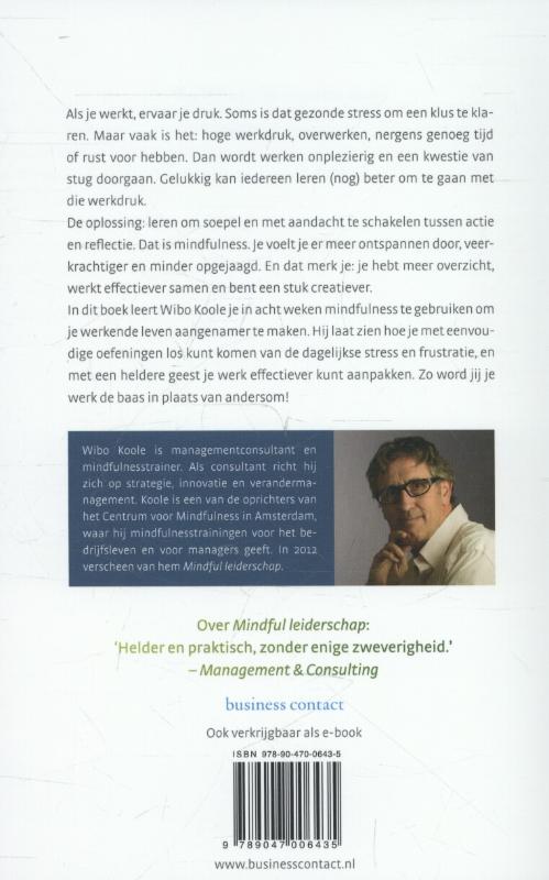 Mindful werken Mindful werken achterkant