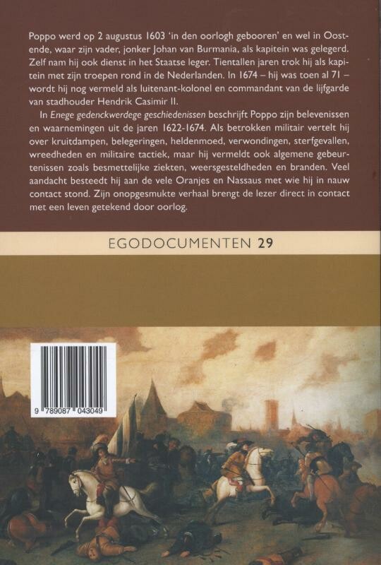 Enege gedenckwerdege geschiedenissen / Egodocumenten / 29 achterkant
