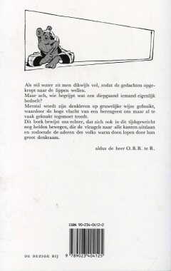 Een groot denkraam / Avonturen van Tom Poes achterkant