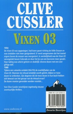 Vixen 03 / Dirk Pitt-avonturen achterkant
