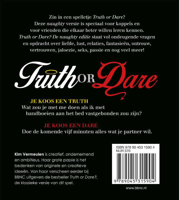 Truth or dare achterkant