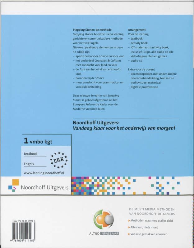1 Vmbo kgt Stepping Stones Textbook achterkant