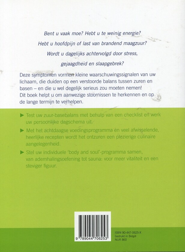 Het zuur-base-evenwicht in uw lichaam herstellen achterkant