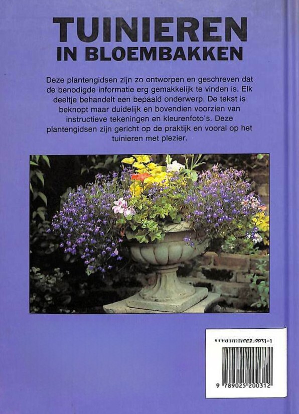 Tuinieren in bloembakken / Helmond tuingidsen achterkant