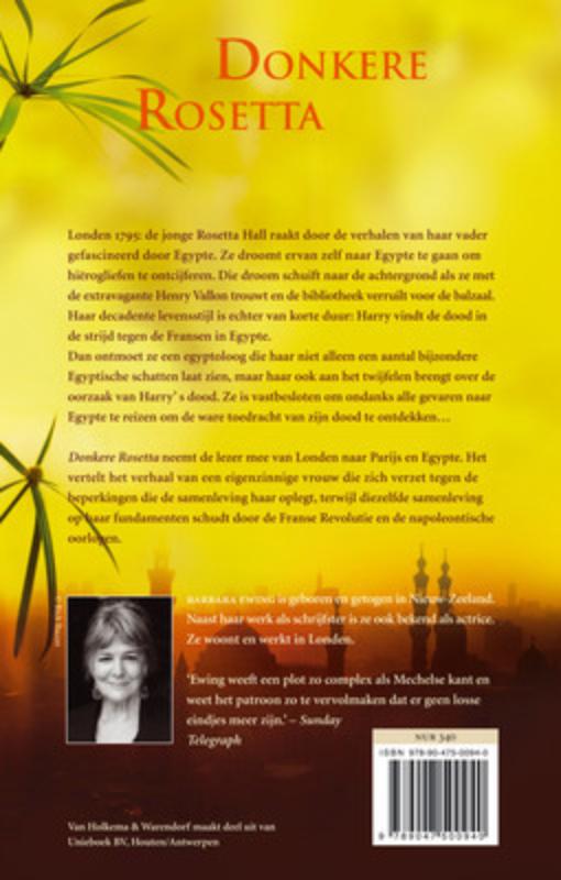 Donkere Rosetta Donkere Rosetta achterkant