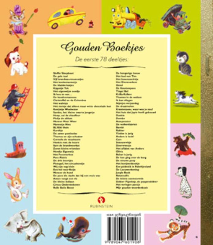 Yindee is jarig / Gouden Boekjes achterkant
