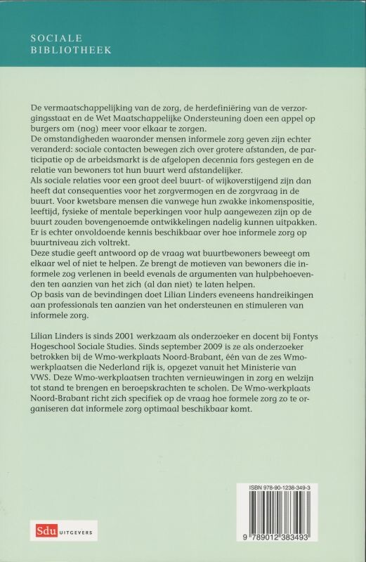 De betekenis van nabijheid / Sociale bibliotheek achterkant