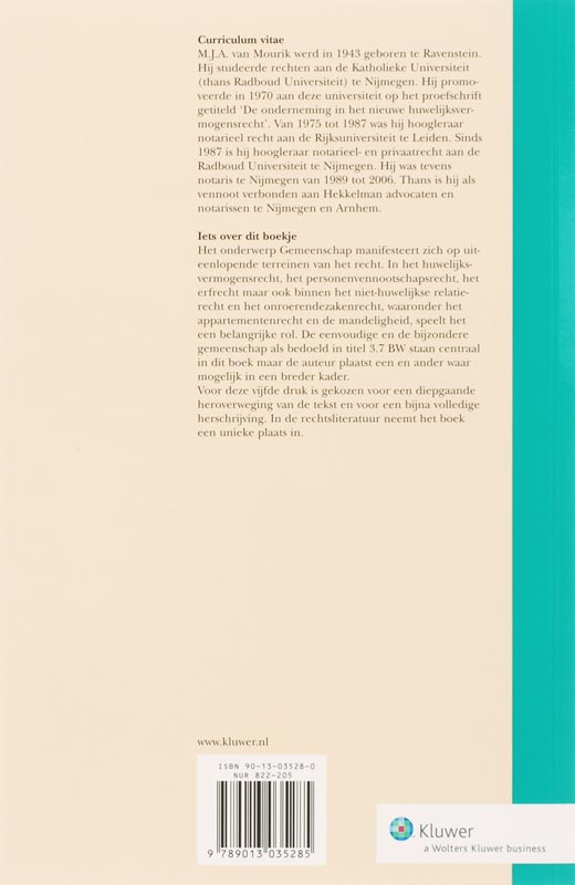 Gemeenschap / Monografieen BW / B9 achterkant