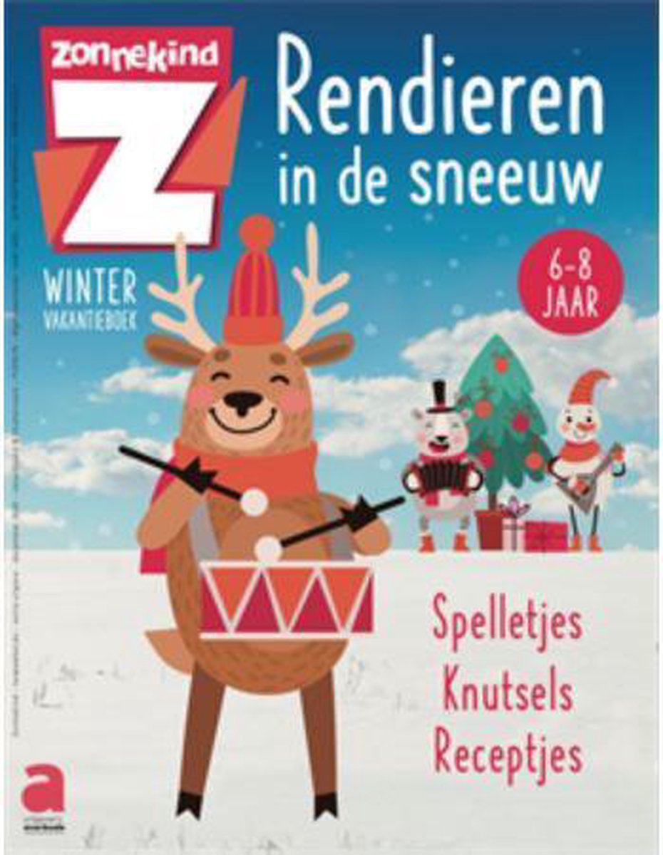 Winterboek: Rendieren in de sneeuw