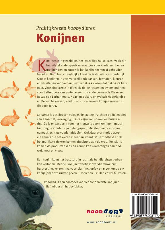 Praktijkreeks hobbydieren - Konijnen achterkant