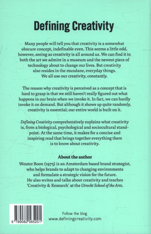 Defining creativity achterkant