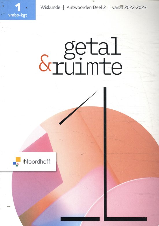vmbo-kgt 1 / Getal en Ruimte / antwoordenboek deel 2