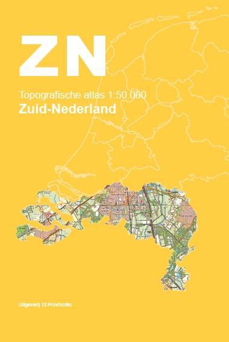 boekenbalie_9789492534071_cover Topografische Atlas 1:50.000 Zuid-Nederland / Topografische Atlas Nederland