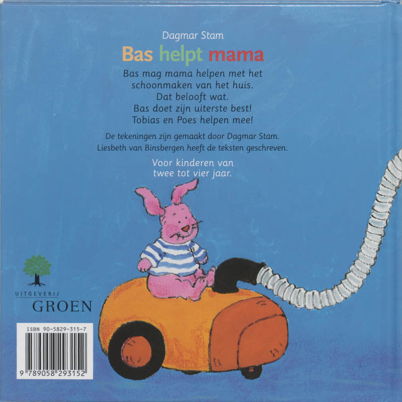 Bas helpt mama achterkant