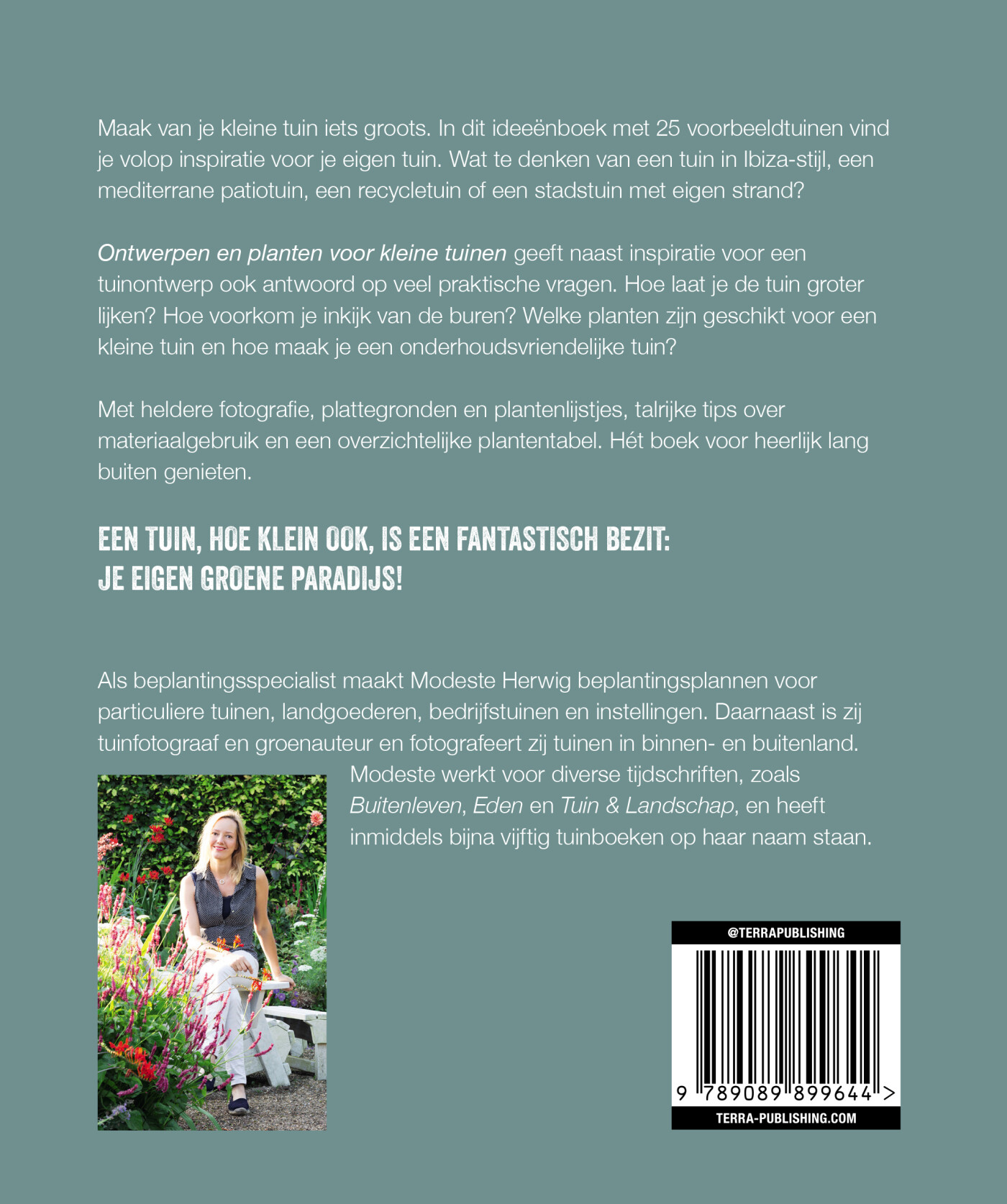 Ontwerpen en planten voor kleine tuinen achterkant