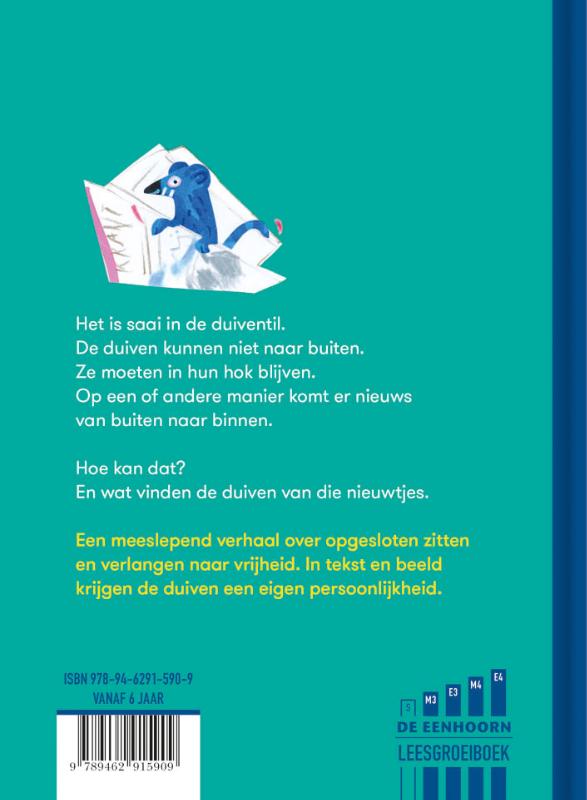 Duif en muis achterkant