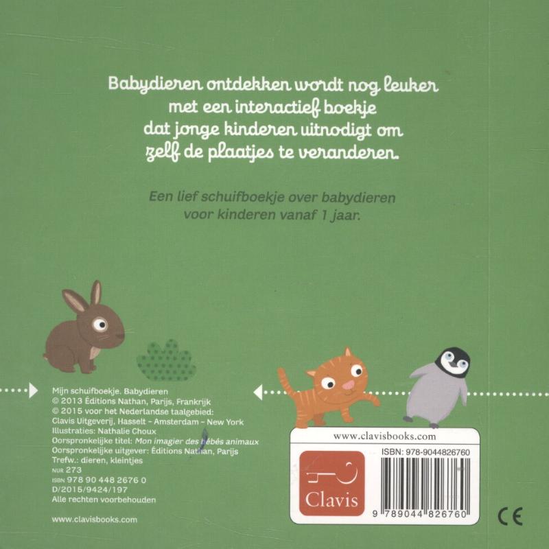 Babydieren / Mijn schuifboekje achterkant