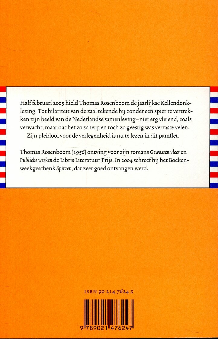 Denkend aan Holland achterkant