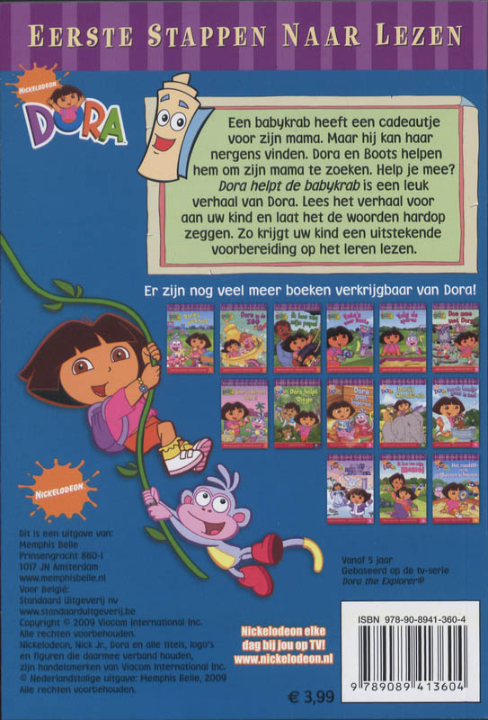 Dora Helpt De Babykrab achterkant