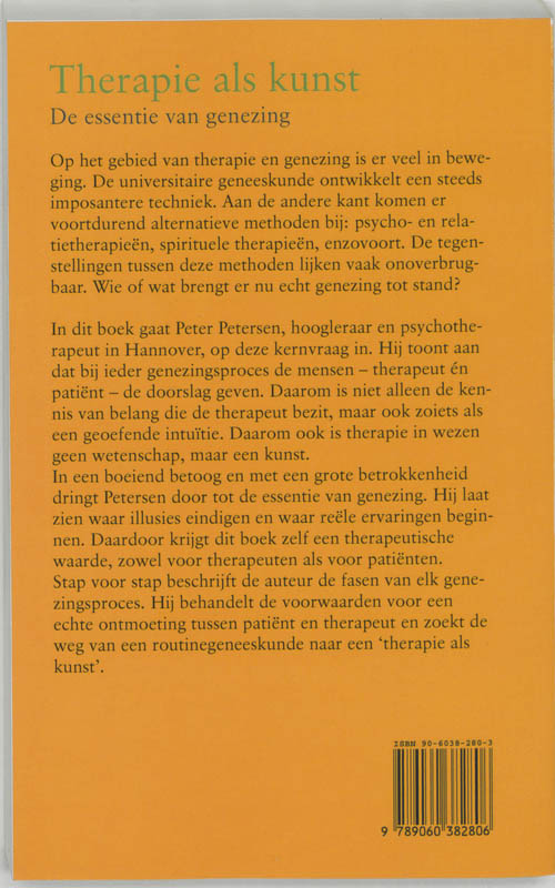 THERAPIE ALS KUNST THERAPIE ALS KUNST achterkant