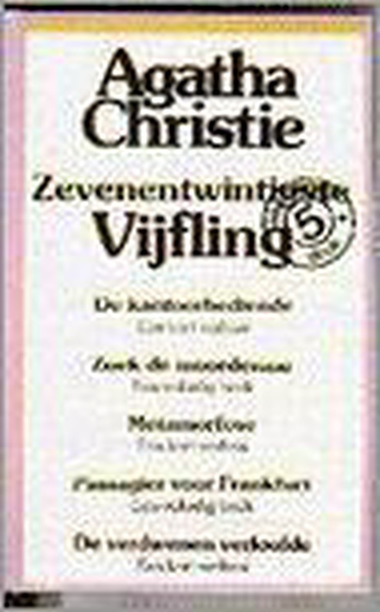 boekenbalie_9789024519163_cover Agatha Christie Vijfling - Volume 27 / Agatha Christie Vijfling / 27