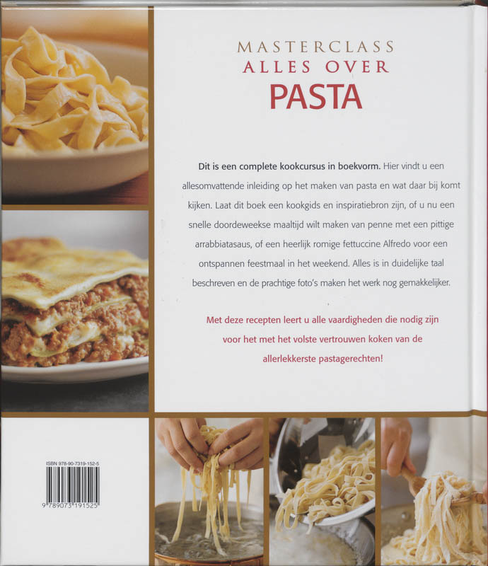 Masterclass Alles Over Pasta achterkant