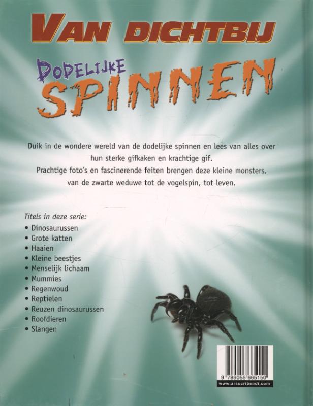 Dodelijke spinnen / Van dichtbij achterkant