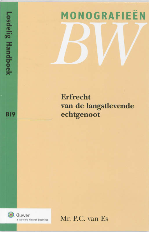 Monografieen BW B19 - Erfrecht van de langstlevende