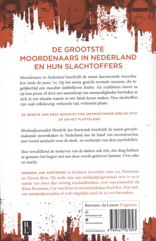Moordenaars in Nederland achterkant