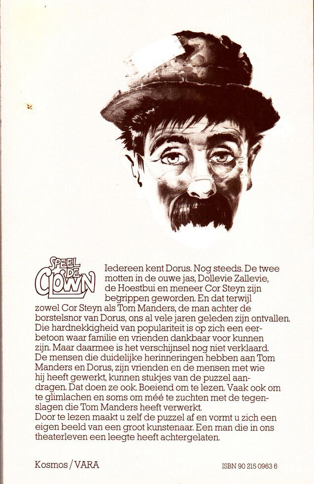 Speel de clown achterkant